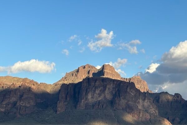 Superstition Mountains above Apache Junction